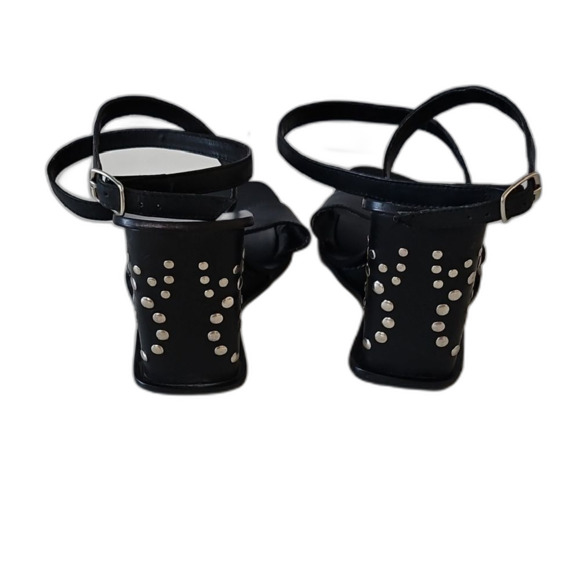 Bakers Black Heeled Shoes with Sleek Straps - Picture 4 of 10